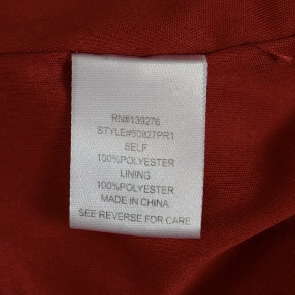 DANIEL RAINN FLORAL BROCADE PATTERN RED GREEN MINI DRESS - Picture 6 of 6